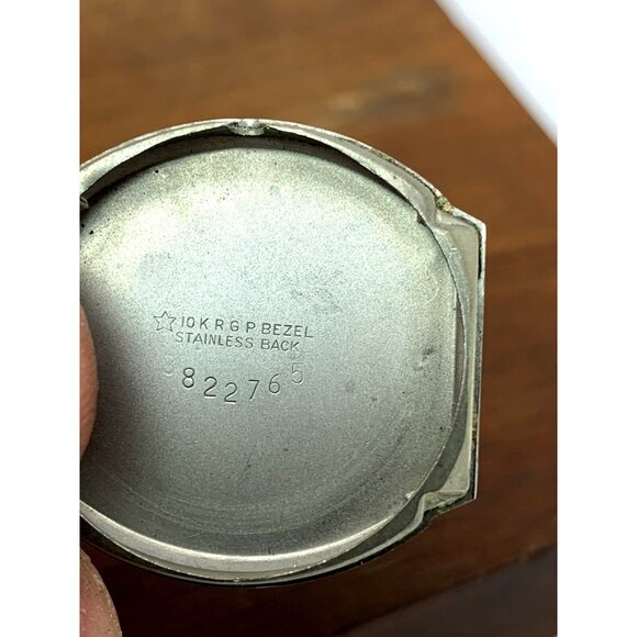 Clifford Valjean Men's Watch Vintage Swiss Hand Wind Gold 27mm FOR REPAIR PARTS - Picture 7 of 13